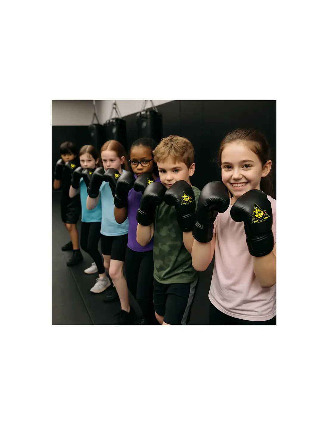 Children training in Cruz MMA kids classes